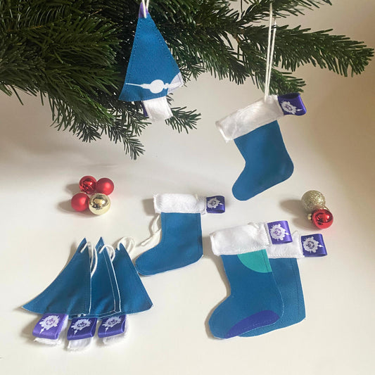 Upgecyceltes Baumschmuck Set