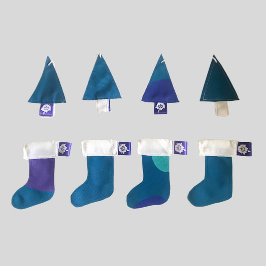 Upgecyceltes Baumschmuck Set