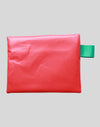 Upcycled A5 pouch made from 2024 Winter Games banner material