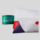 Pencil case made from recycled 2024 Winter Games banner material