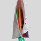 Pencil case made from recycled 2024 Winter Games banner material