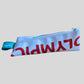 Pencil case made from recycled 2024 Winter Games banner material