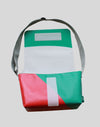 Cross-body bag made from recycled 2024 Winter Games banner material