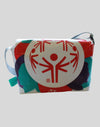 Cross-body bag made from recycled 2024 Winter Games banner material