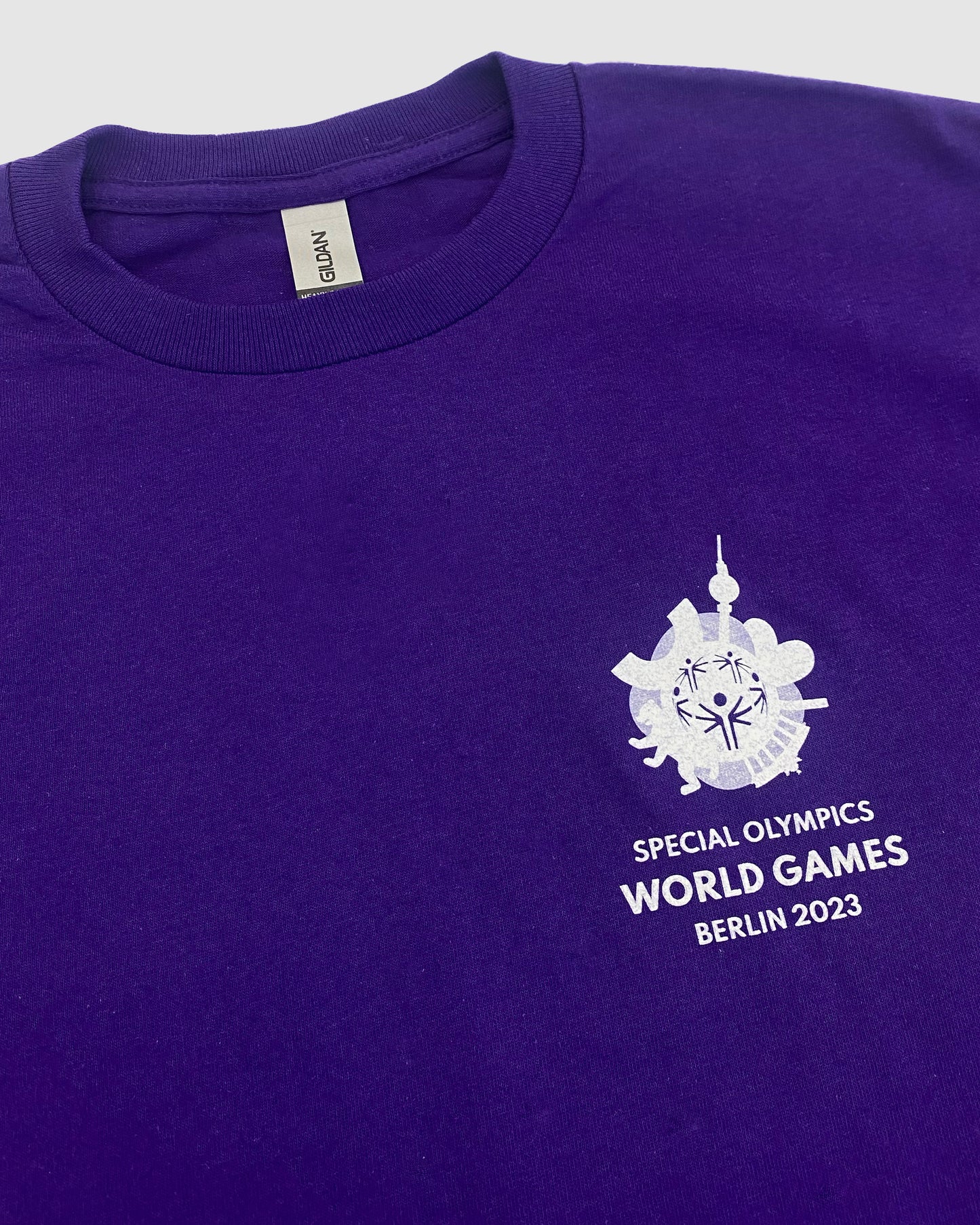 T-Shirt "Wir spielen ohne Abseits", violett