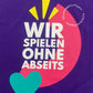 T-Shirt "Wir spielen ohne Abseits", violett