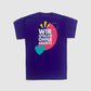 T-Shirt "Wir spielen ohne Abseits", violett