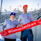 Special Olympics red fan scarf