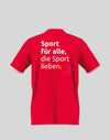 Nationale Spiele Saarland T-Shirt Rot Adidas Unisex