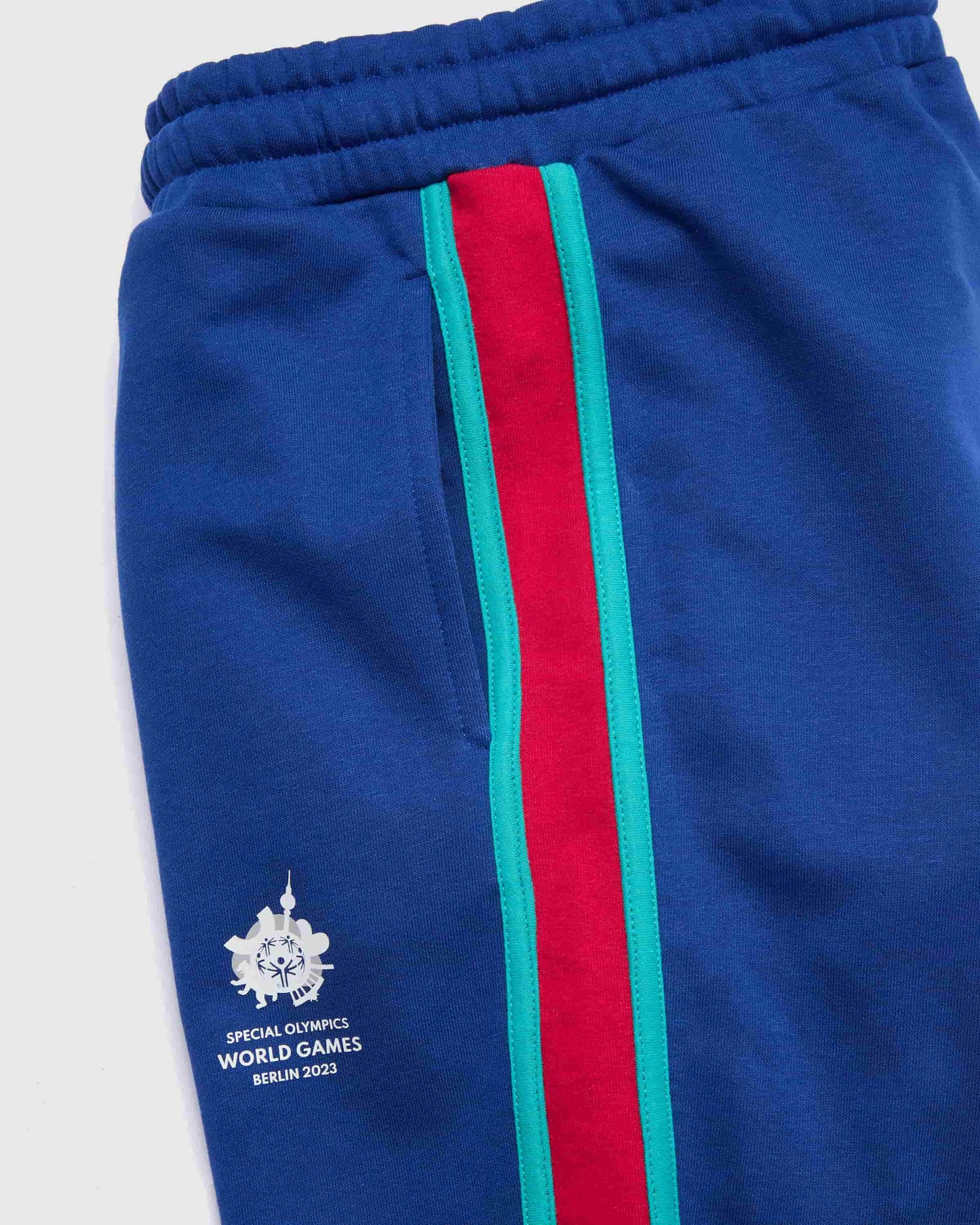 Blue Sweatpants with Blue Waistband World Games Unisex