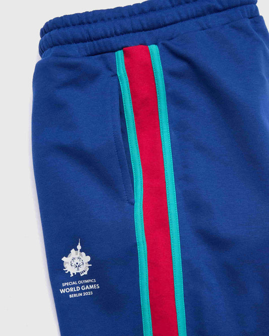Blue Sweatpants with Blue Waistband World Games Unisex