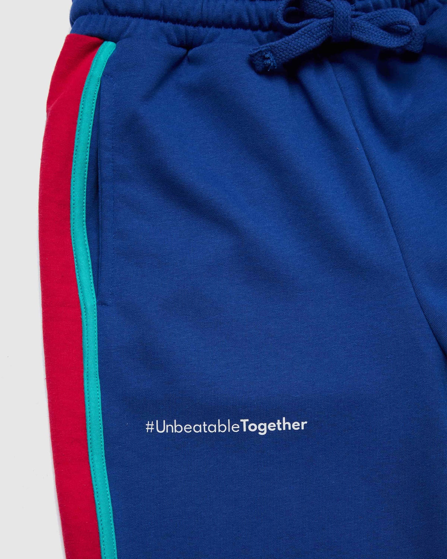 Blue Sweatpants with Blue Waistband World Games Unisex