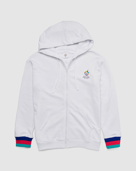 Zip-Hoodie #BERLIN2023 unisex white