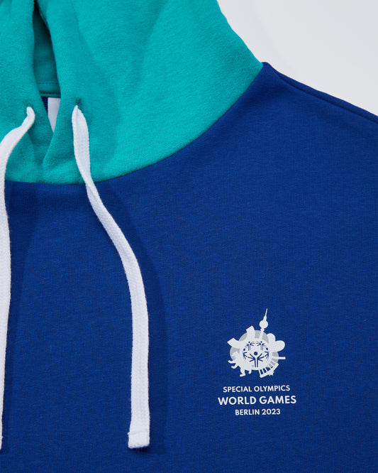 Hoodie Color Block World Games unisex