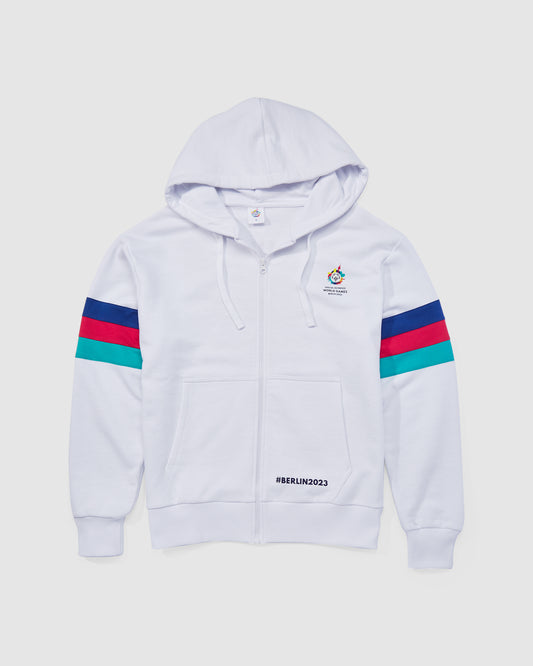 Zip-Hoodie #BERLIN2023 unisex white