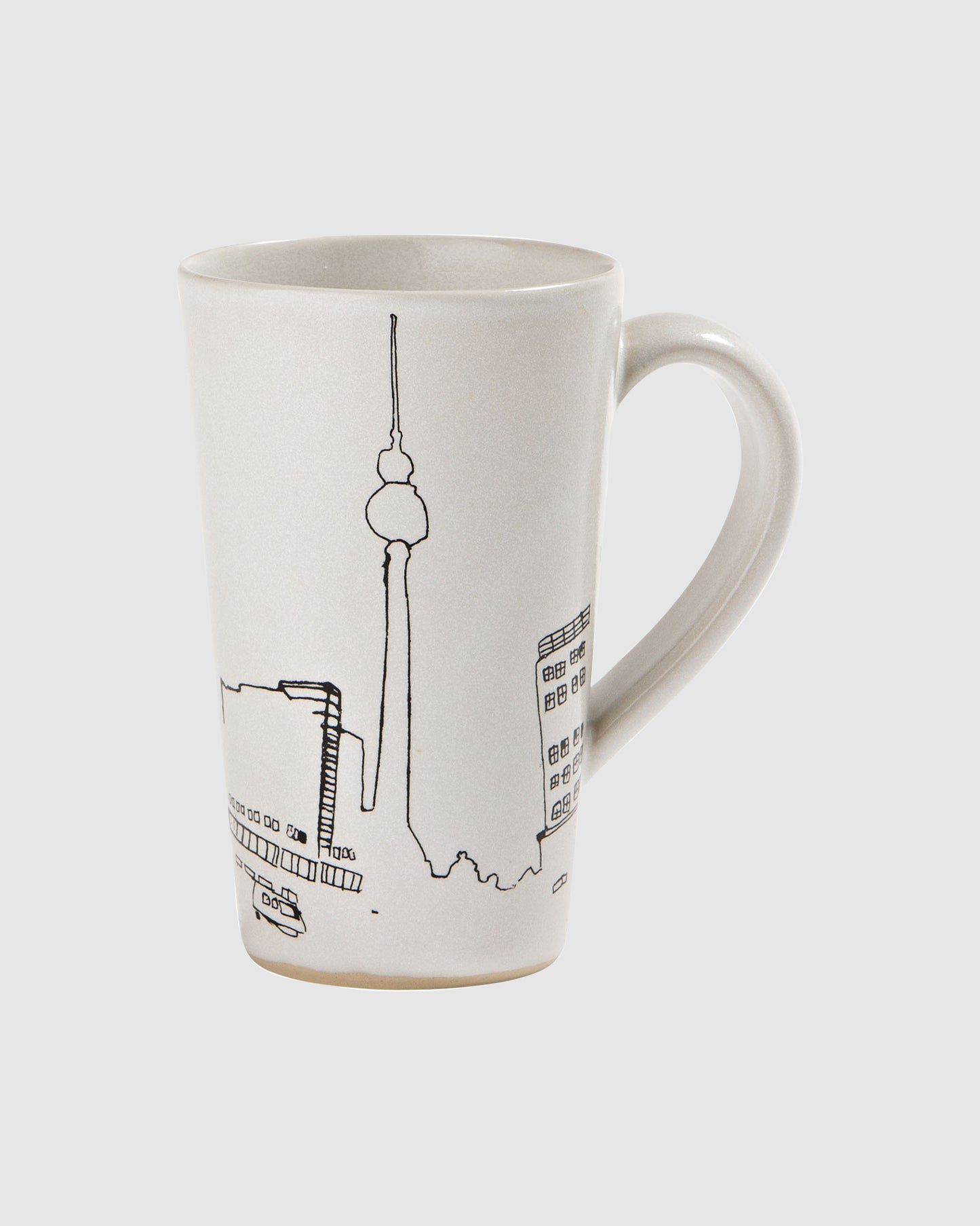 Weiße Tasse mit Alexanderplatz