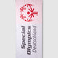 Weißes Handtuch mit Special Olympics Deutschland Schriftzug und Logo