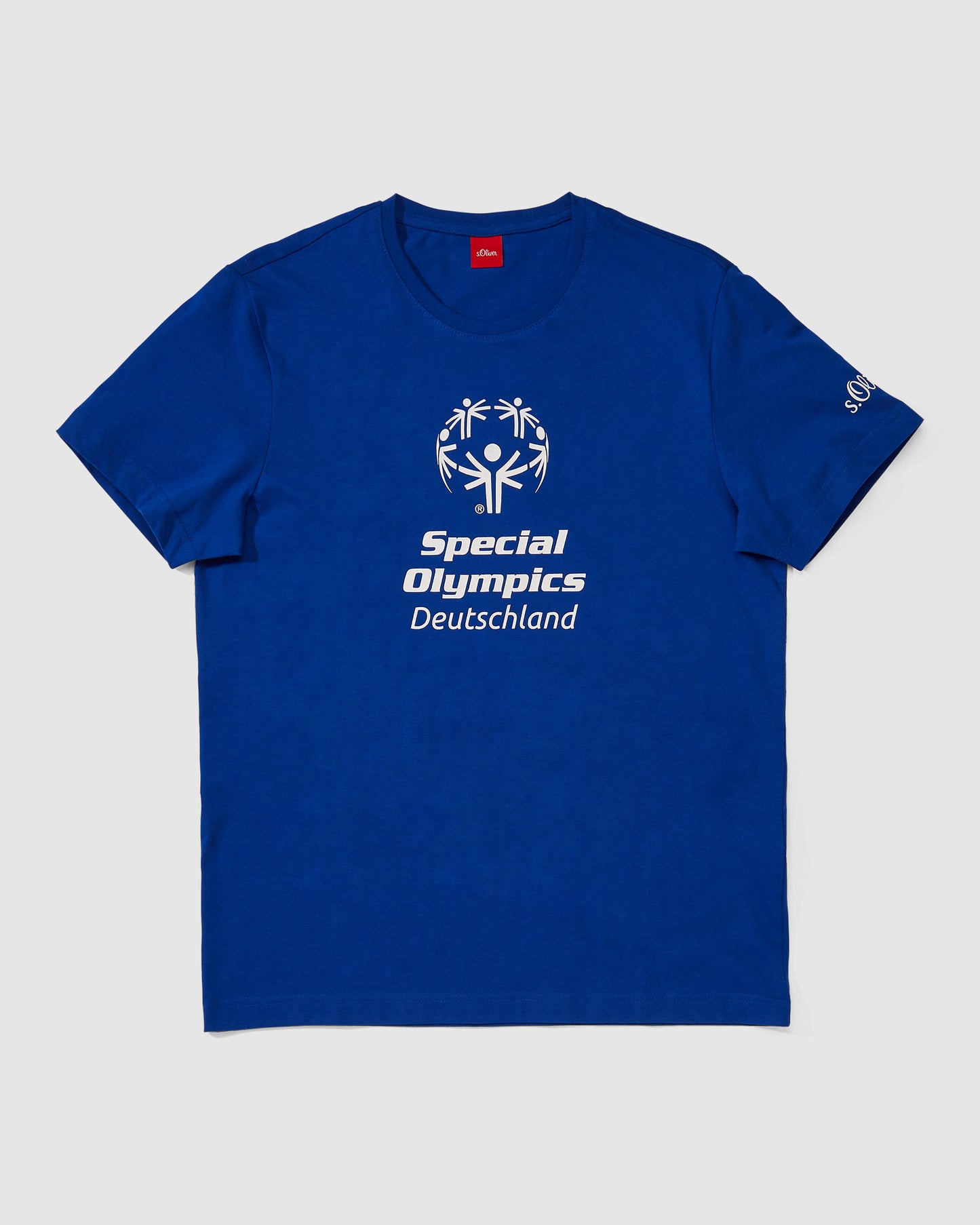 Blaues T-Shirt von S-Oliver mit Special Olympics Deutschland Logo 