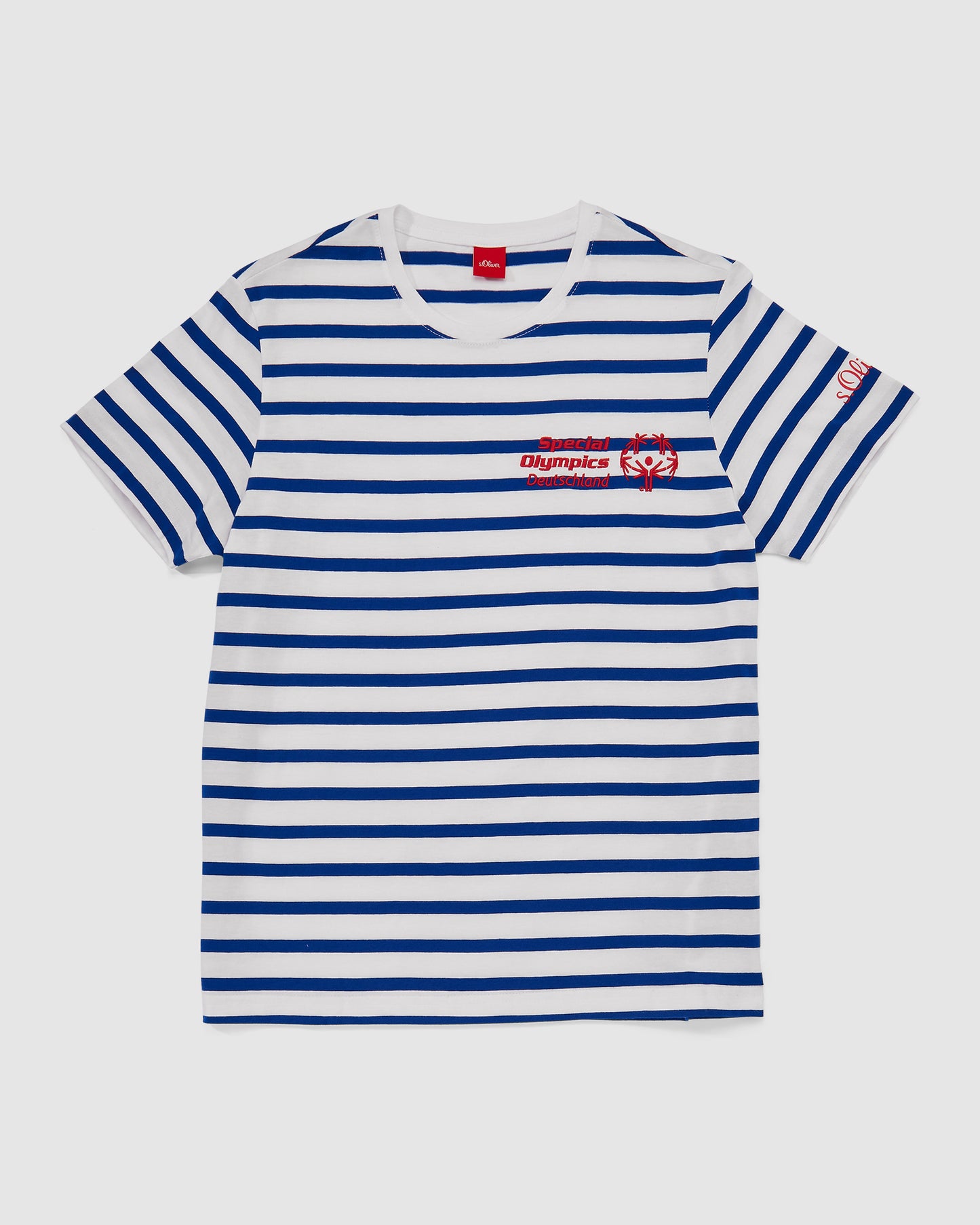 Gestreiftes T-Shirt von S-Oliver mit kleinem Special Olympics Deutschland Logo