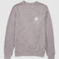 Sweatshirt in grau mit kleinem Weltspiele Logo weiß vorne 