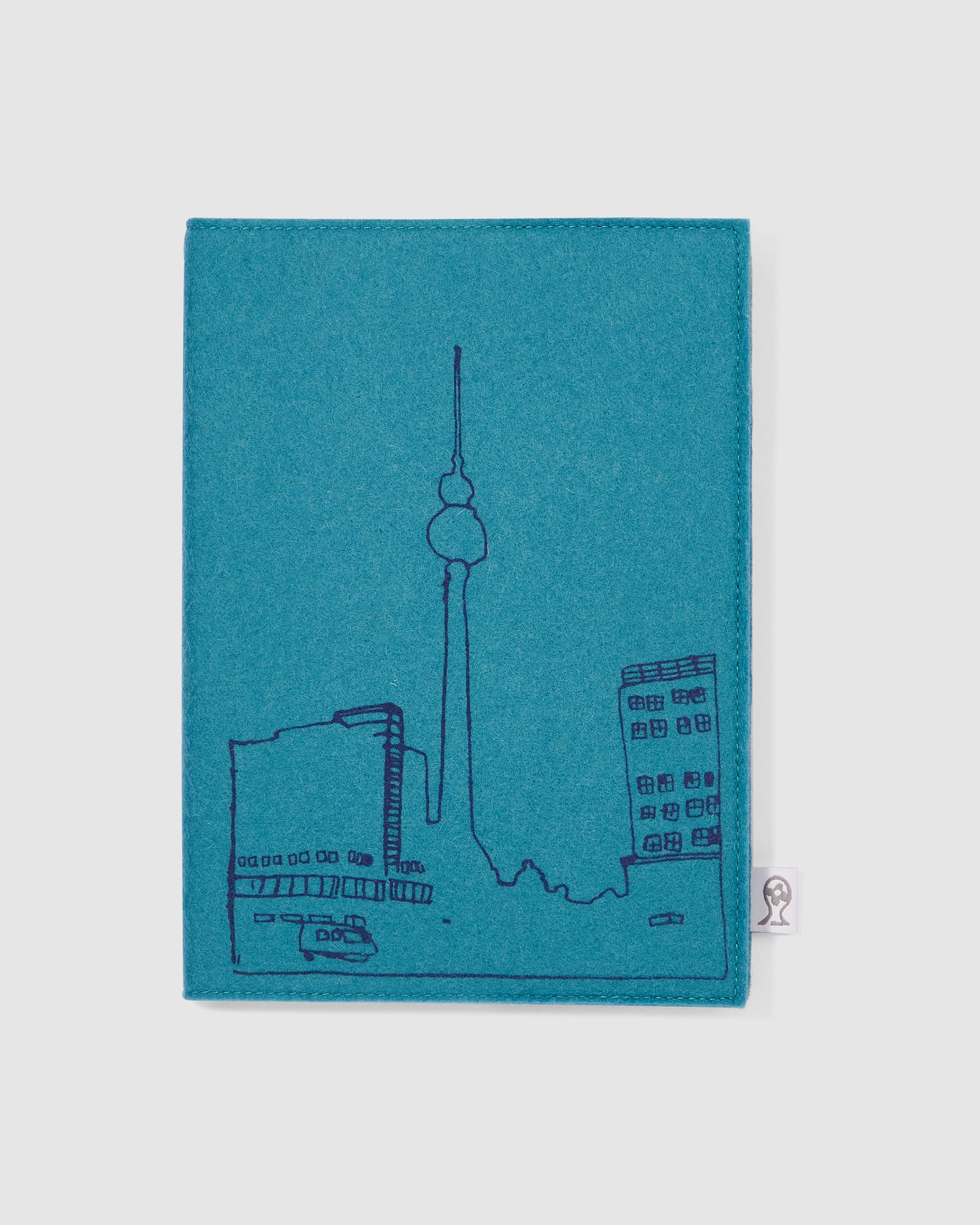 Skizzenbuch petrol mit dem Berliner Alexanderplatz
