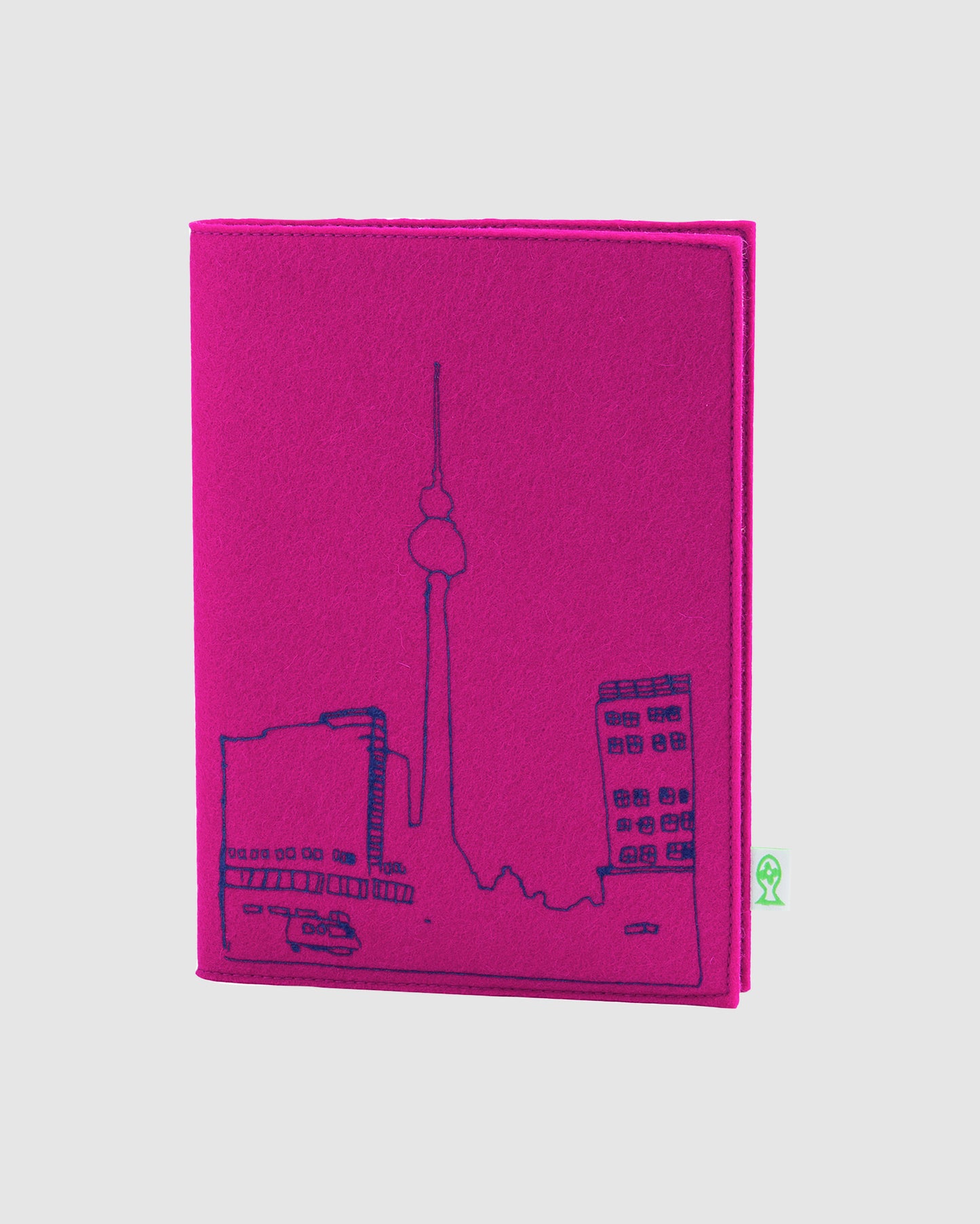 Skizzenbuch pink mit dem Berliner Alexanderplat